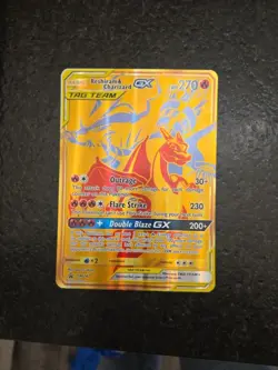 Pokemon Reshiram & Charizard GX SM247 Oversized Jumbo Promo Card NM Condition - Image 1