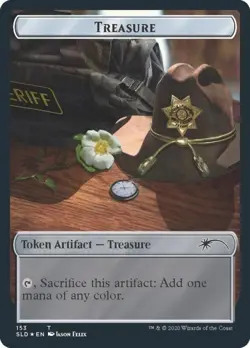 Treasure Token The Walking Dead -Foil Near Mint MTG Secret Lair - Image 1