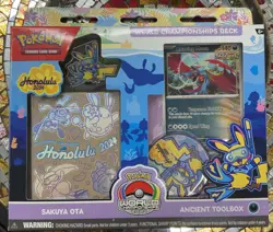 Pokemon Trading Card Game Wheel Champ Deck, Ancient Toolbox Honolulu 2024 - Image 1