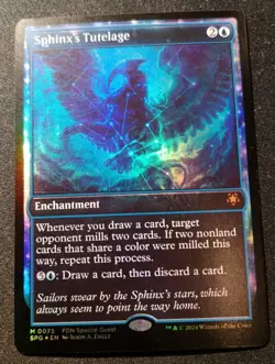 Sphinx's Tutelage - Foil - Borderless - SPG - MTG - NM - EN - 0075 - Image 1