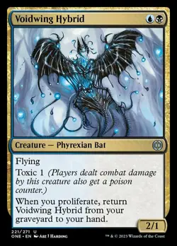 Voidwing Hybrid - Foil x1 - Phyrexia: All Will Be One - NM-Mint, English - Phyre - Image 1