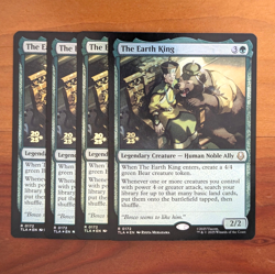 4x The Earth King - Prerelease Foil Promo - Avatar TLA MTG - Image 1