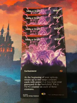 MTG Tarkir Dragonstorm Smile at Death Borderless x 4 - Image 1
