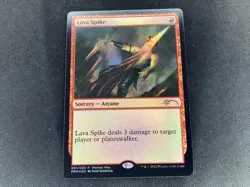 MTG Pro Tour Promo LAVA SPIKE Foil NM (9739) Graded Power - Image 1