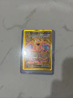 Pokemon TCG Charizard EX Gold Perfect Condition Never Played with Sleeve - Image 1