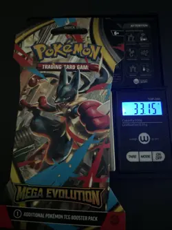 (VERY HEAVY) 33.15g Pokemon TCG Mega Evolution Sleeved Booster Pack (SEALED)✅ - Image 1