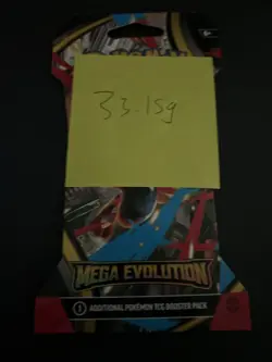 (VERY HEAVY) 33.15g Pokemon TCG Mega Evolution Sleeved Booster Pack (SEALED)✅ - Image 4