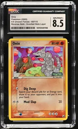 2005 Pokemon EX Unseen Forces #65/115 Onix CGC 8.5 - Image 1