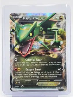RAYQUAZA EX 2012 POKEMON BLACK & WHITE PROMO #BW47 Q0107 - Image 1
