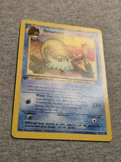 Omanyte - 52/62 Fossil Set - Common Pokemon Card 1st edition WOTC - Image 3