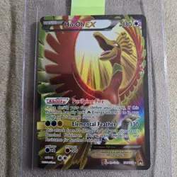Pokemon TCG Ho-Oh EX Full Art Ultra Holo Rare Card 121/122 XY Breakpoint 2016 - Image 1
