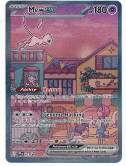 2023 POKEMON SCARLET & VIOLET 151 BLACK STAR PROMO MEW EX #053 MINT - Image 1