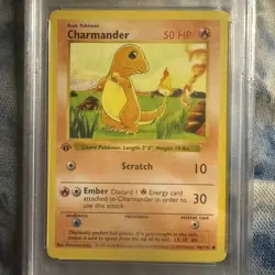 Pokemon Charmander 1st Edition Base Set 1999 46/102 PSA 8 New Cert! - Image 2