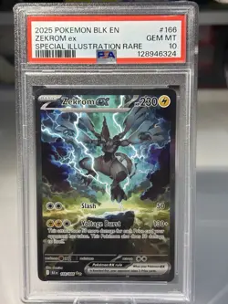 Pokemon 2025 SV Black Bolt Zekrom EX 166/086 Special Illustration Rare PSA 10 - Image 1