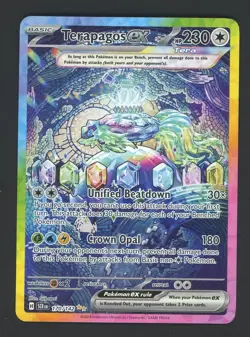 Pokemon 2024 Terapagos ex 170/142 Stellar Crown Special Illustration Rare - Image 1