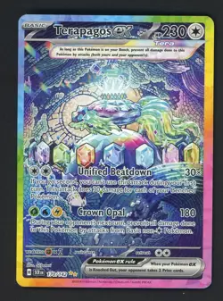 Pokemon 2024 Terapagos ex 170/142 Stellar Crown Special Illustration Rare - Image 1