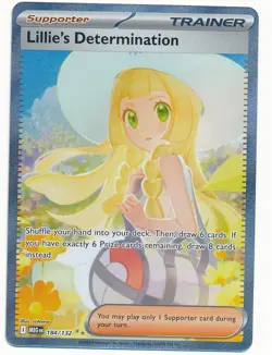 2025 POKEMON MEGA EVOLUTION SIR LILLIE'S DETERMINATION #184 MINT - Image 1