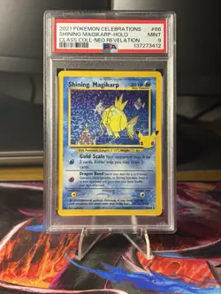 2021 Pokemon Celebrations Classic Coll Shining Magikarp #66 Neo Revelation PSA 9 - Image 1