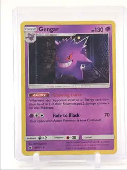 GENGAR 2017 POKEMON SUN & MOON CRIMSON INVASION RARE 38/111 Q2283 - Image 1