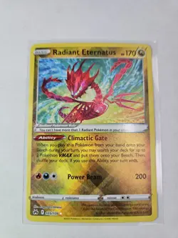 Pokemon TCG Radiant Eternatus 105/159 Crown Zenith Holo Radiant Rare English - Image 1