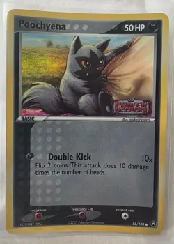 2007 Pokemon EX Power Keepers Poochyena-Reverse Foil #58/108 - Image 1