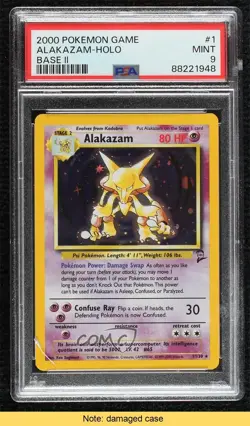 Alakazam Holo Pokemon Base Set 2 PSA 9 MINT 2000 READ - Image 1