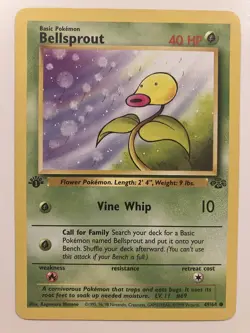 Bellsprout #49/64 *1st edition* Jungle Set Common Pokemon TCG - Image 1