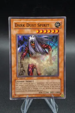 Yugioh TCG Dark Dust Spirit SD2-EN004 Zombie Madness 1st Edition Light Play LP + - Image 1