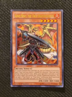 Ignis Heat, The True Dracowarrior - MACR-EN021 - Ultra Rare - Yugioh TCG - Image 1