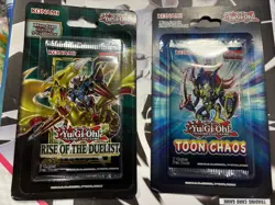Yugioh Toon Chaos + Rise Of The Duelist 1st Edition Blister Pack Factory Sealed - Image 1