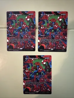 3x Rite of Replication (Borderless) Marvel Universe Eternal-Legal Spider-Man Mtg - Image 1