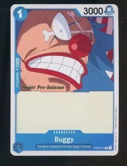 Auction #1 One Piece EN ST03-011 Super Pre-Release Buggy - Image 1