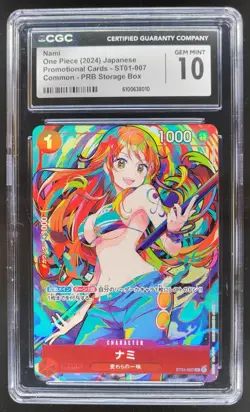 2024 ONE PIECE CCG JAPANESE NAMI PROMO ST01-007 CGC 10 D PT - Image 1