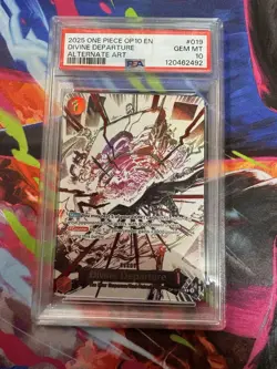 One Piece OP10-Royal Blood #019 Divine Departure Alt Art PSA 10 English - Image 1