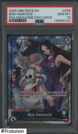 2025 One Piece En PSA Magazine Exclusive #038 Boa Hancock PSA 10 GEM MINT - Image 1