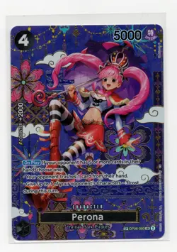 Perona OP06-093 OP14 SP Alternate Art Azure Sea's Seven One Piece English - Image 1