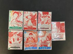 One Piece TCG OP-13 Promo Set of 7 3rd Anniversary Treasure Campaign Lot #2 - Image 1