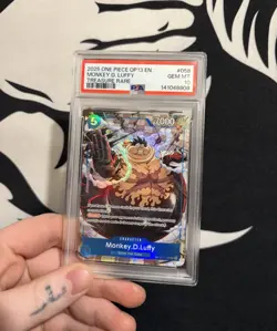 2025 ONE PIECE OP13-CARRYING ON HIS WILL TREASURE RARE MONKEY D. LUFFY PSA 10 - Image 1