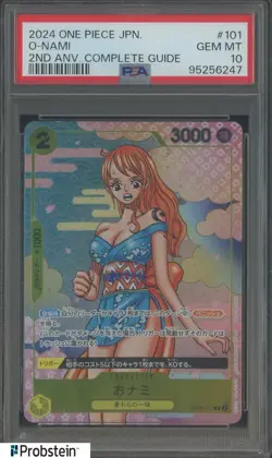 2024 One Piece JPN 2nd Anv. Complete Guide #101 O-Nami PSA 10 GEM MINT - Image 1