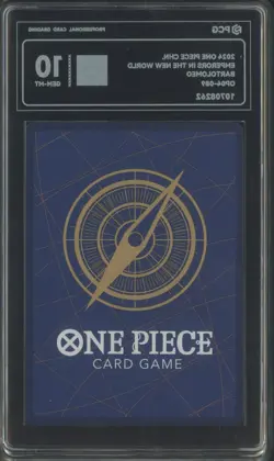 2024 One Piece Chinese Emperors in New World #OP04-089 Bartolomeo PCG 10 GEM MT - Image 2