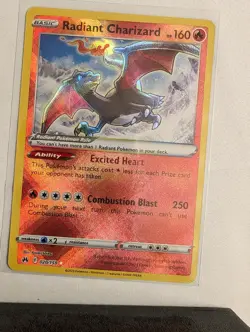 Radiant Charizard 020/159 Near Mint NM - Crown Zenith - Pokemon TCG Card (#2) - Image 1