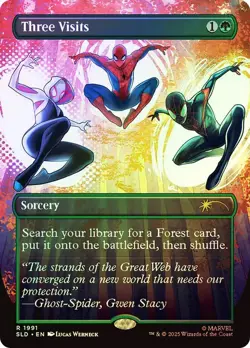 Three Visits Foil Marvel Secret Lair NM MTG - Image 1