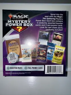 Magic The Gathering MTG Mystery Power Box Sealed 5 Booster Packs 2 Foil Promo - Image 2