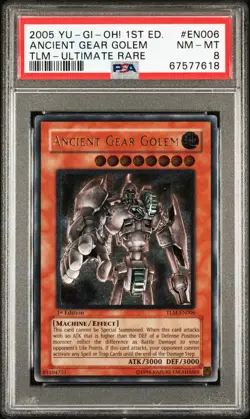 Ancient Gear Golem TLM-EN006 1st Edition ultimate Rare Yu-gi-oh PSA 8 *618 - Image 1
