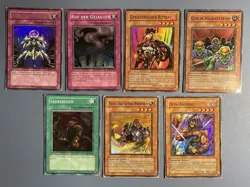 Yu-Gi-Oh! 7x DB1, DB2, DR1, DR2, DL8 Ultra / Super Rare Ruf Der Gejagten, Ritter - Image 1