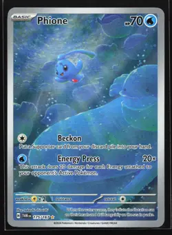 Phione 175/167 Twilight Masquerade Illustration Rare Pokemon Card - Image 1