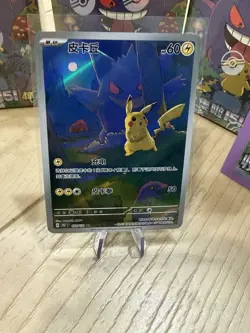 Pokemon TCG S-Chinese Pikachu Gengar AR 172/151 Full Art 151C Surprise Exclusive - Image 1