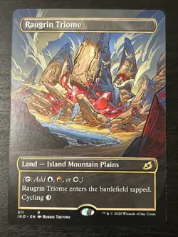 Magic The Gathering Ikoria IKO 2020 #311 Raugrin Triome FULL-ART SHOWCASE NM x1 - Image 1