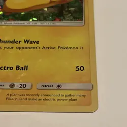 2016 Pokemon Pikachu TCG Holo Card McDonald's Promo 5/12 Played - Image 2