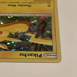 2016 Pokemon Pikachu TCG Holo Card McDonald's Promo 5/12 Played - Image 4